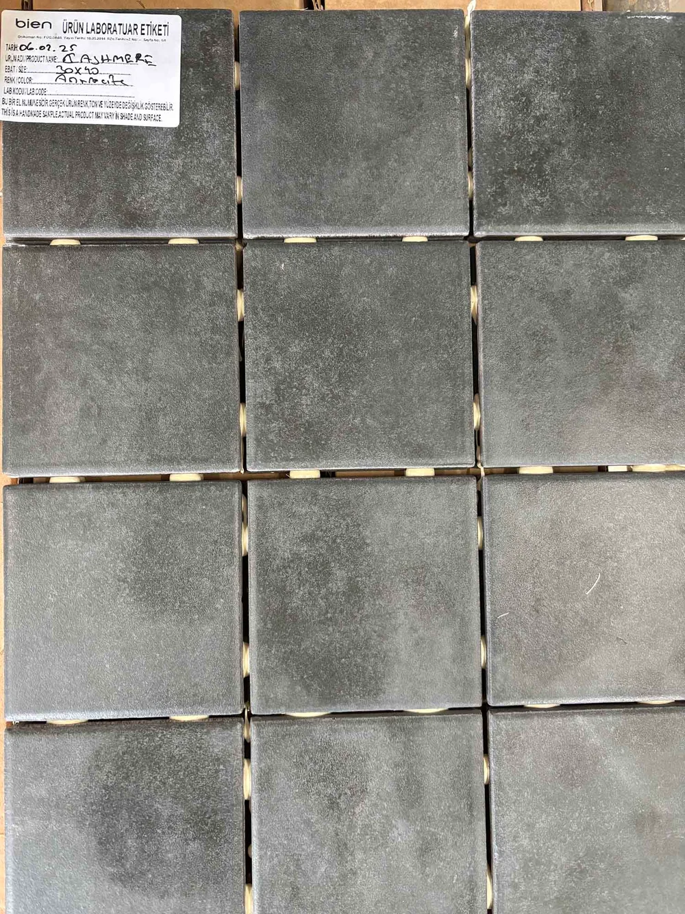 10X10 LAATAMALMA CASHMERE ANTRACITE * 1.